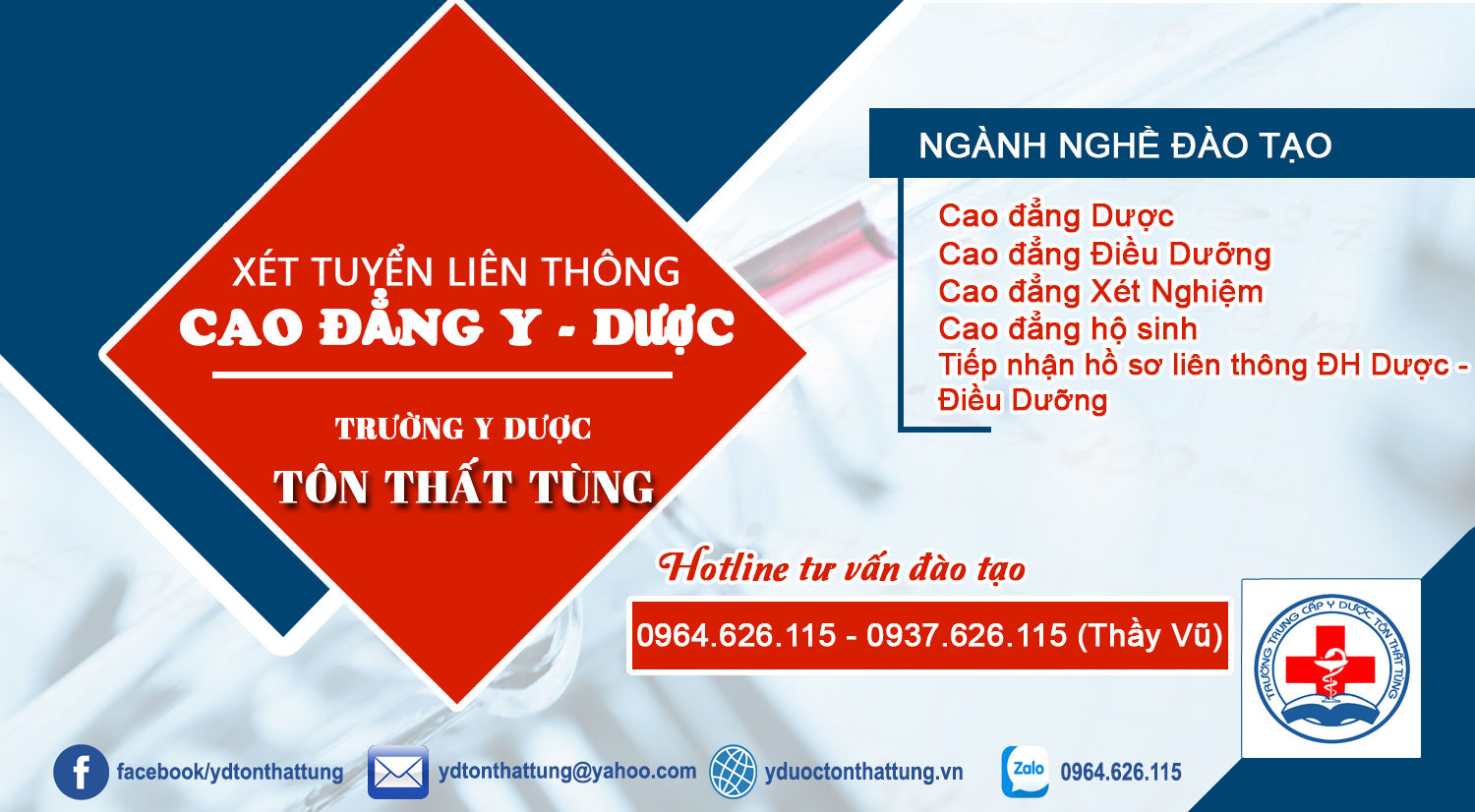Xét Tuyển - Cao đẳng Y Dược Năm 2025