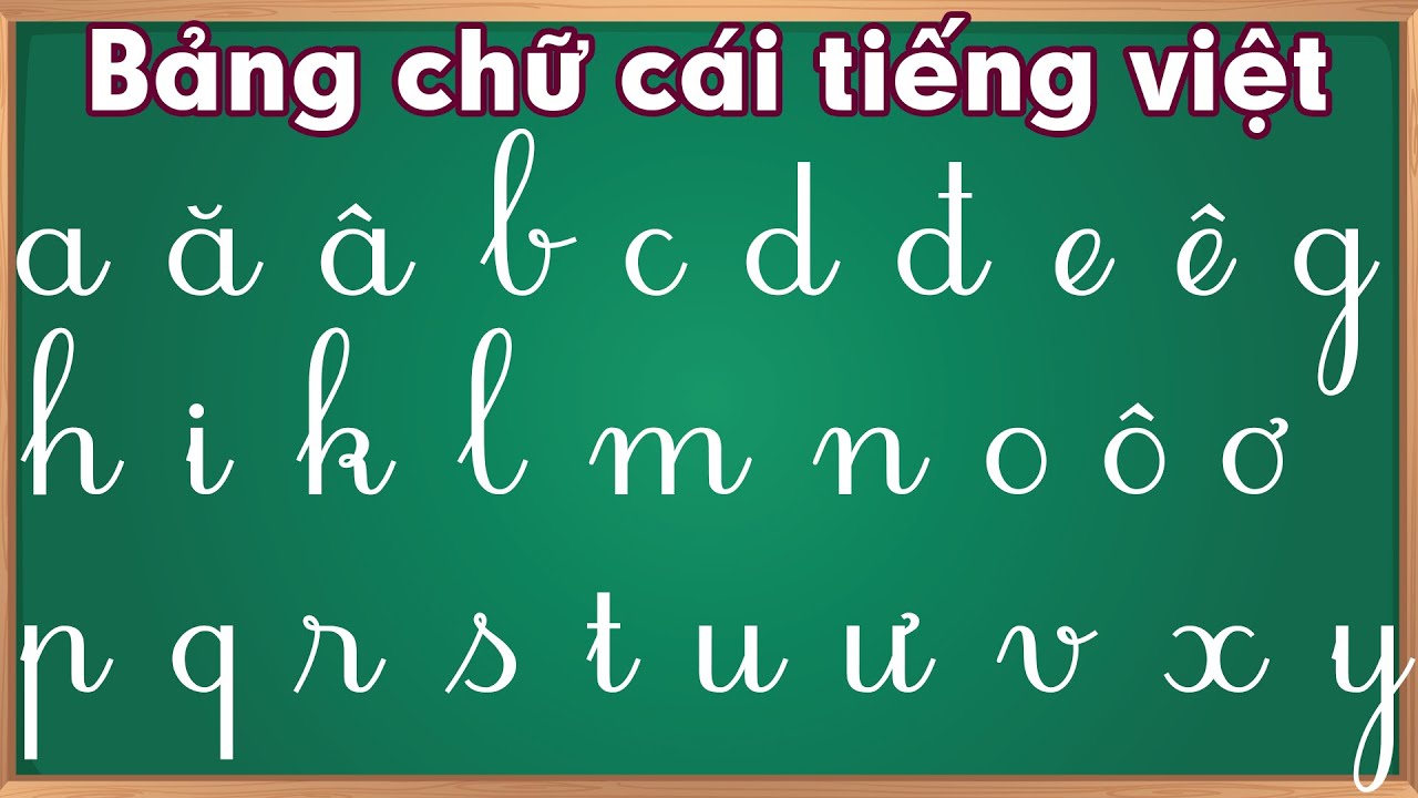 Bảng chữ cái Việt Nam 29 chữ chuẩn theo Bộ Giáo Dục 2025