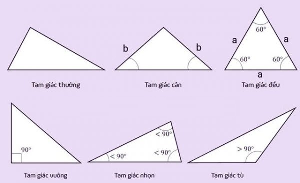 Công thức tính diện tích tam giác​ là gì? Có bao nhiêu cách tính?