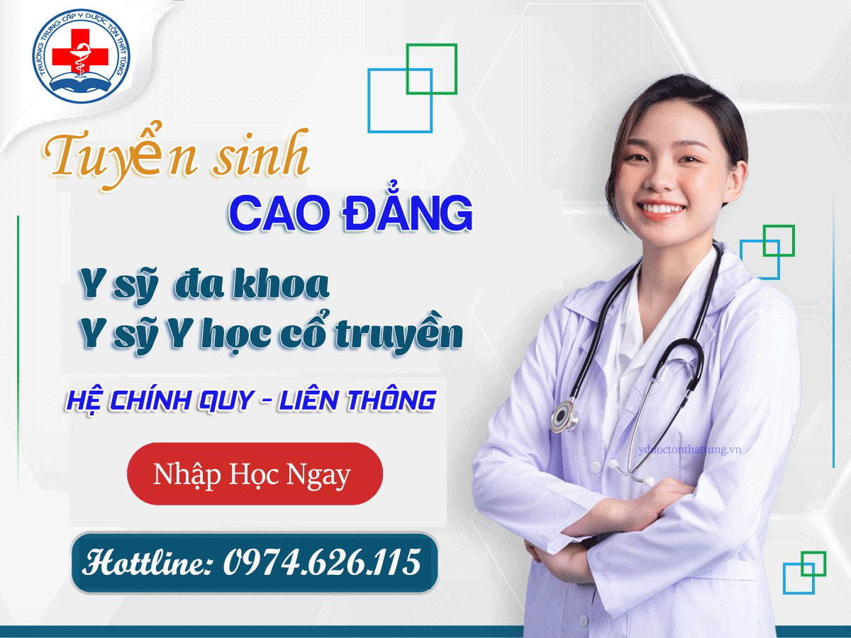 Tuyển sinh cao đẳng y học cổ truyền - học tập linh hoạt.